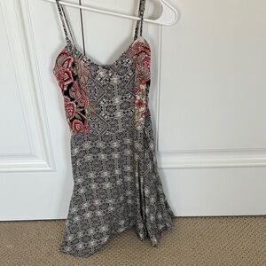 Aeropostale Black and Red Patterned Dress